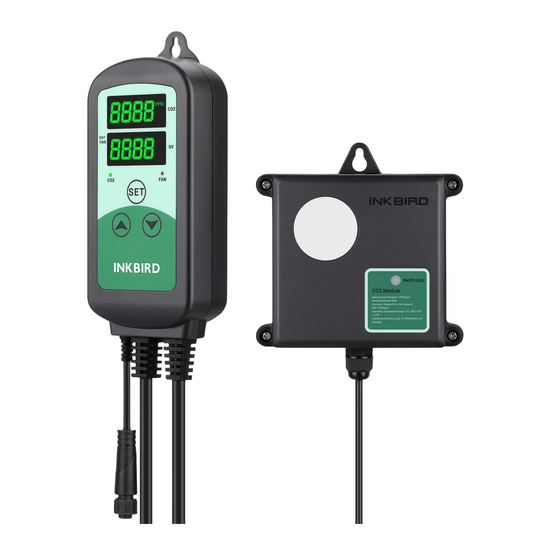 Indoor Greenhouse CO2 Controller Monitor with Dual Power Sockets