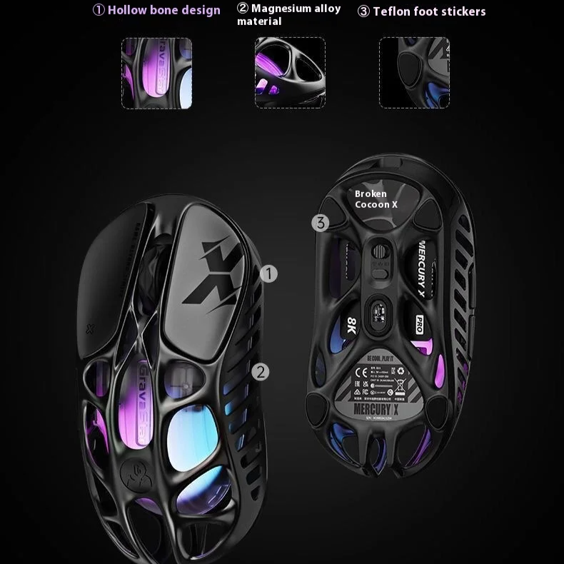 High Performance Gaming Mouse with Adjustable DPI and RGB Lights
