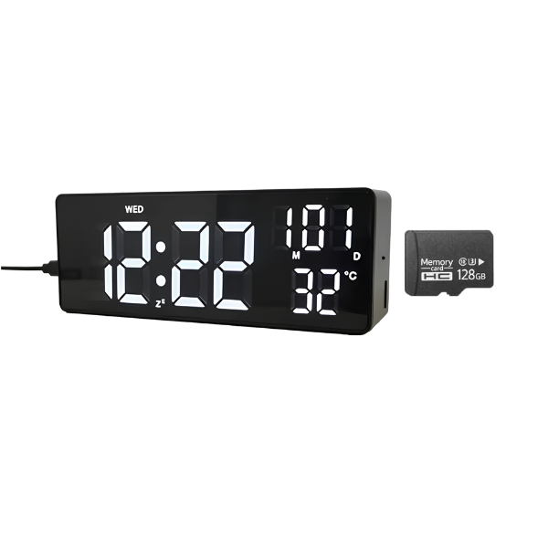 1080P WiFi Digital Clock Camera with App Control