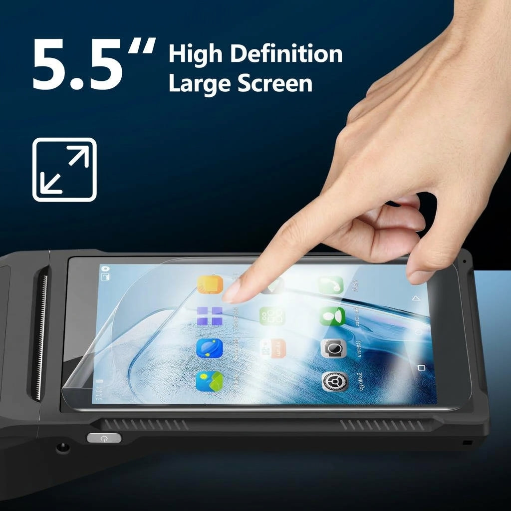 Android POS PDA Barcode Scanner NFC 58mm Printer