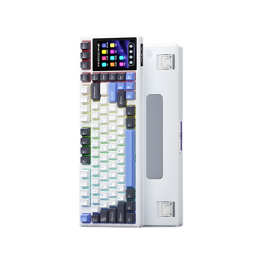 Wireless Mechanical Keyboard with Touch Display and RGB Lighting