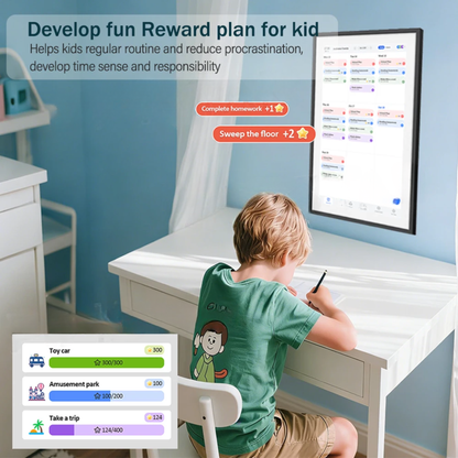 15.6″ White Touchscreen Family Scheduler & Wall Calendar