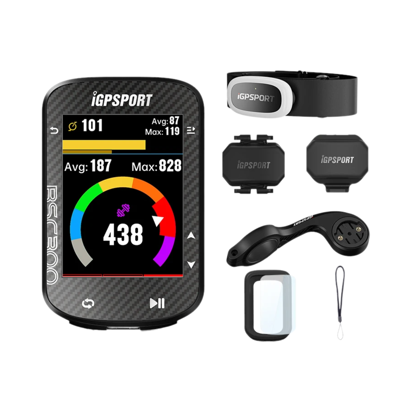 Wireless Cycling Computer with GPS Navigation and Heart Rate Sensor