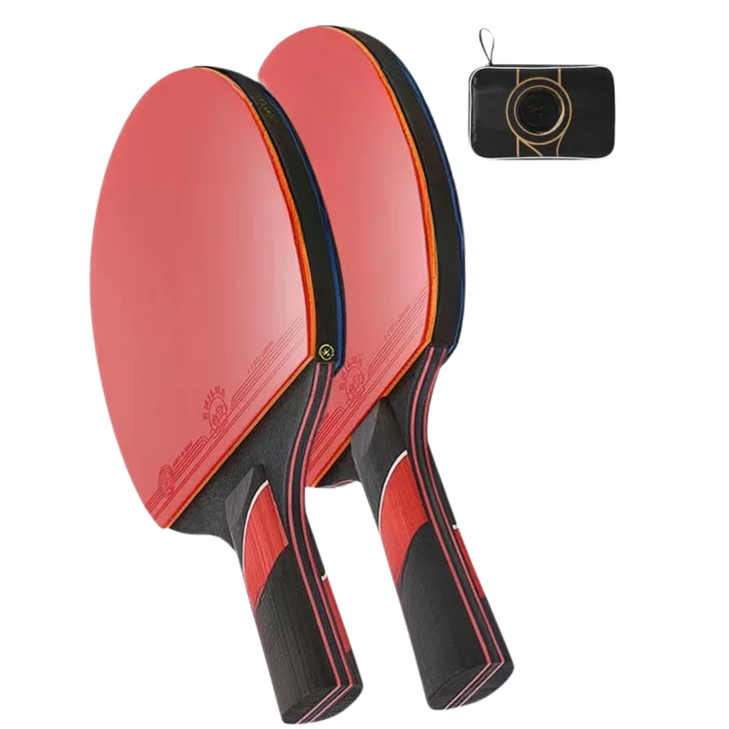 Shakehand Grip Ping Pong Set 16-Piece Kit