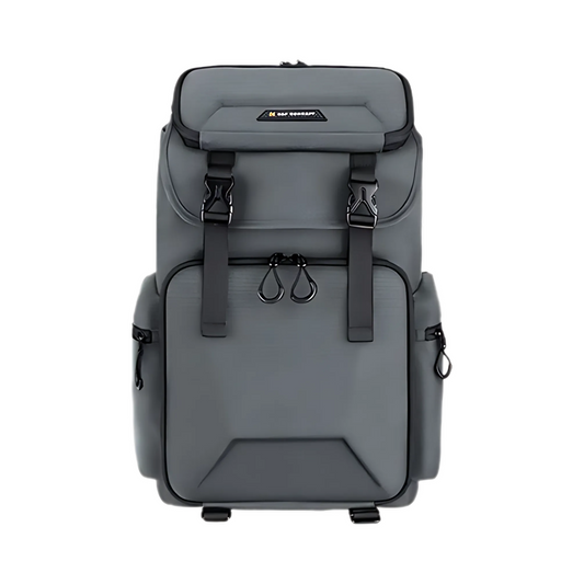 Gray DSLR Camera Bag Waterproof Backpack for Travel Photography