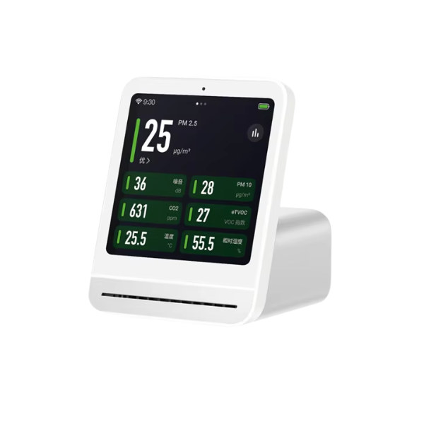 Touchscreen Indoor Air Quality Monitor with Temperature and Humidity