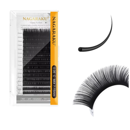 0.10mm Lightweight Mink Eyelash Extensions 50 Case Set