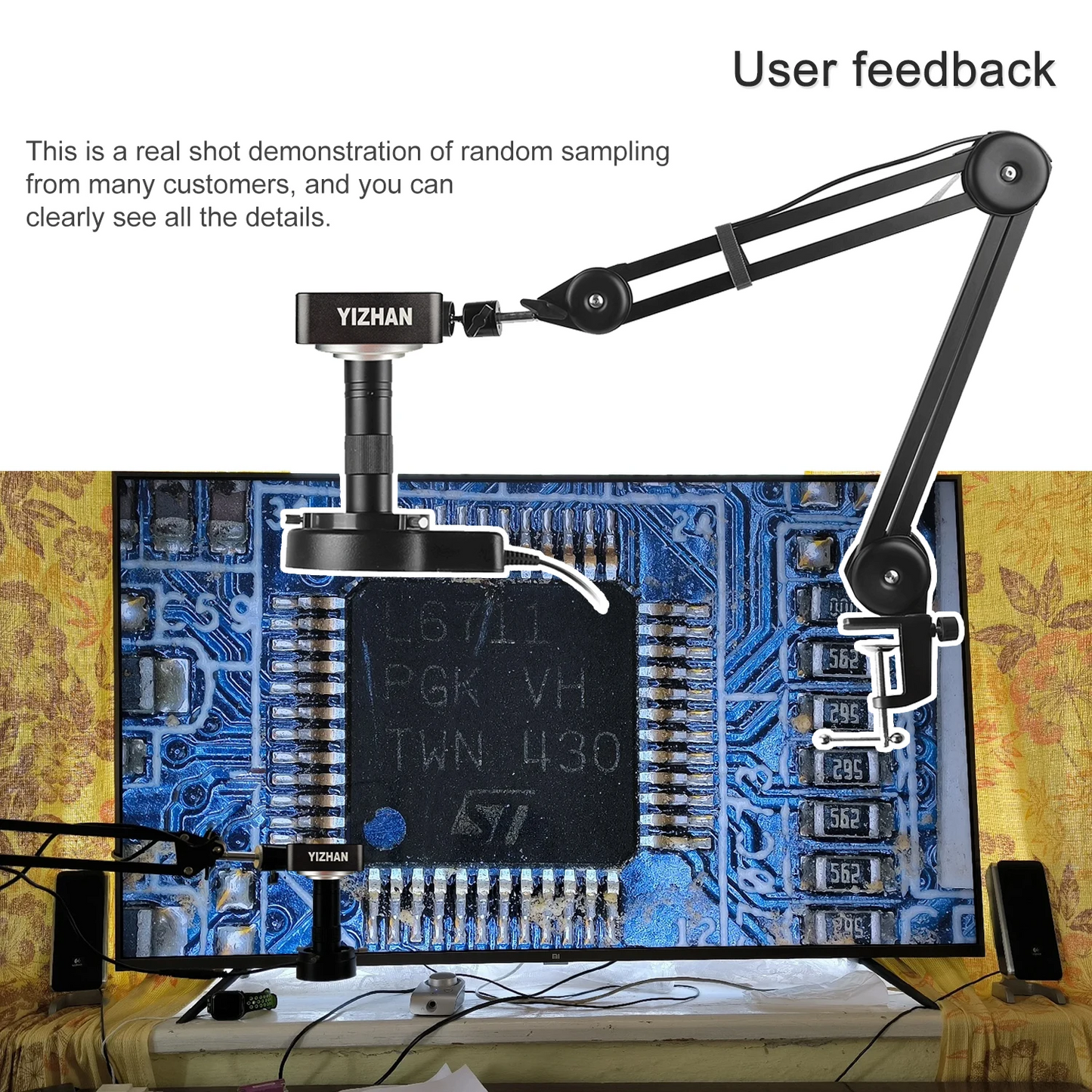 150X 4K Electronic Microscope HDMI USB Industrial Camera