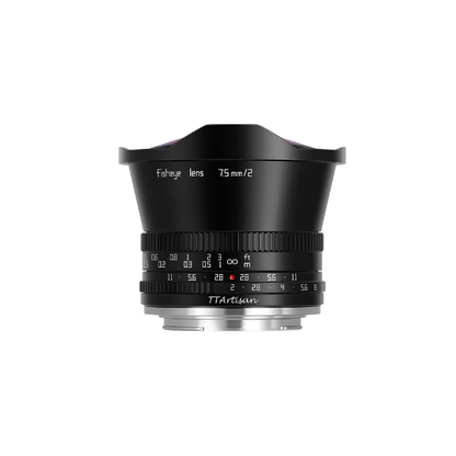 7.5mm F2 APS-C Fisheye Camera Lens Canon RF Black