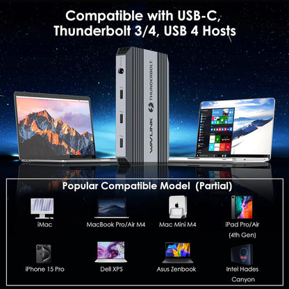 Thunderbolt 4 Dock Dual 4K Display with 90W PD Charging