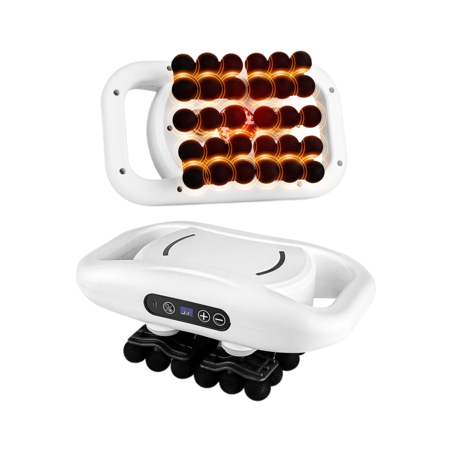 White 30 Head Percussion Massage Gun for Muscle Recovery