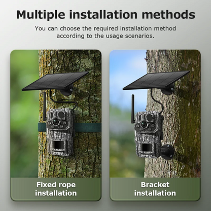 Smart GPS 5MP Outdoor Trail Camera 4G Solar 64GB