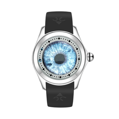 Silver Automatic 46mm Bubble Dial Men’s Mechanical Watch