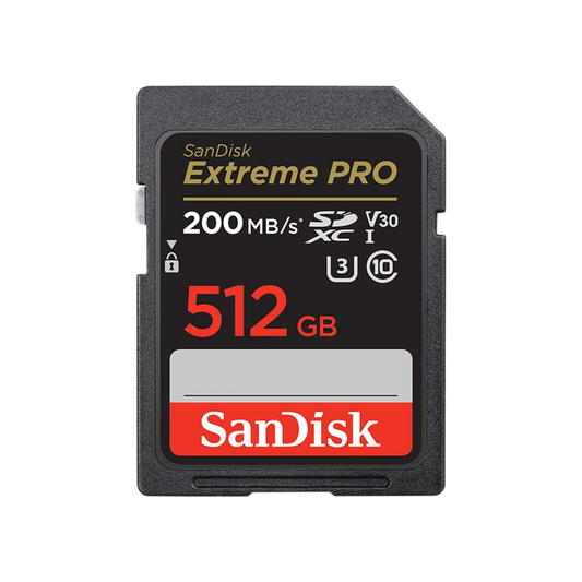 Extreme PRO 512GB SD Card UHS-II 4K/8K Video
