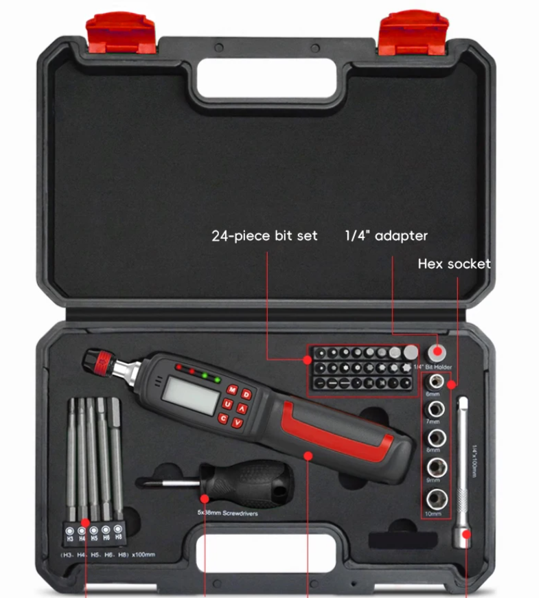 Precision Digital Torque Screwdriver 0.3–6Nm for Mechanics