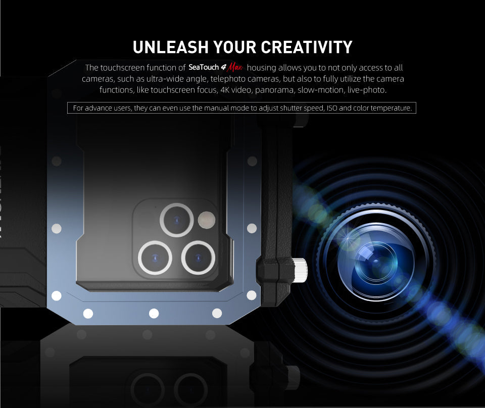 Waterproof Diving Case for iPhone 16 Dynamic Black