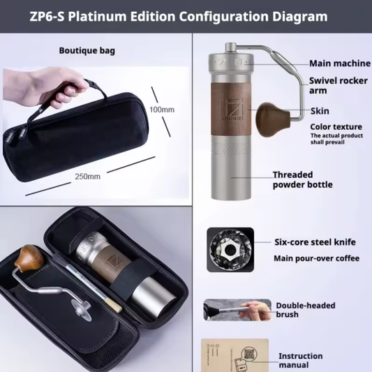 Precision Hand Coffee Grinder with Fine Adjustment for Pour Over