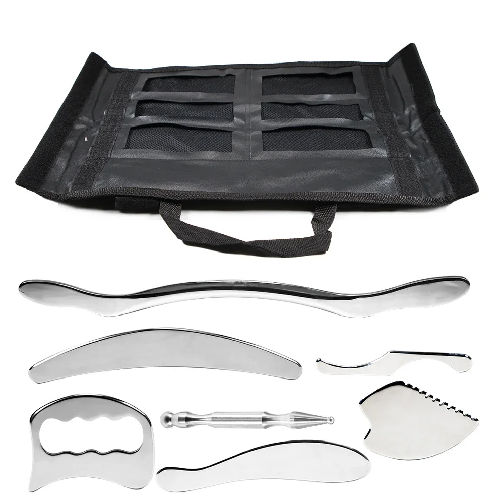 Stainless Steel 7-Piece IASTM Scraping Tool Set
