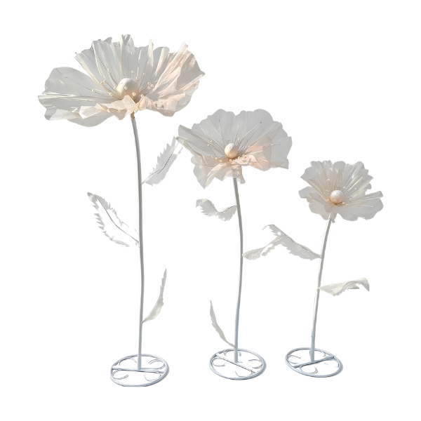 3-Piece Large Silk Artificial Flowers Wedding Decor Set