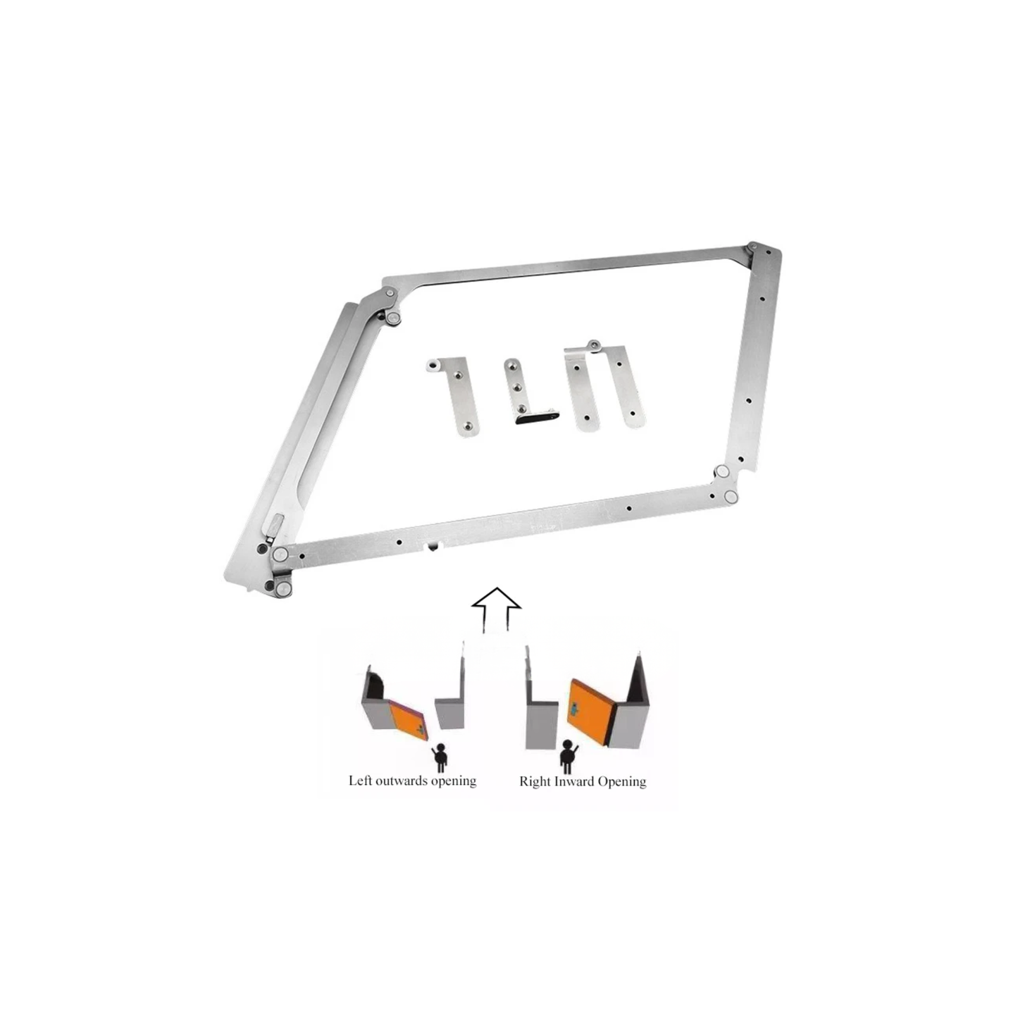 Heavy Duty 180° Wardrobe Folding Door Hinge Right Inner