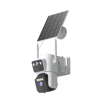 8MP Dual Lens Solar WiFi Security Camera with Color Night Vision