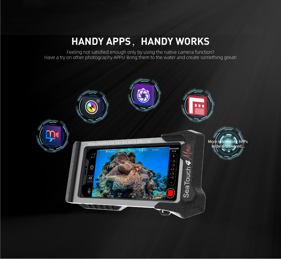 Underwater Touchscreen Case for iPhone 17 Dynamic Black