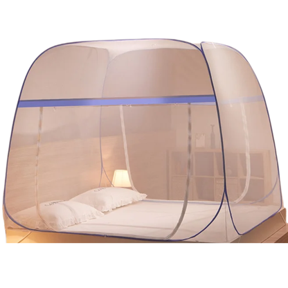 Foldable Mosquito Net Tent 120x200 Grey Double Bed