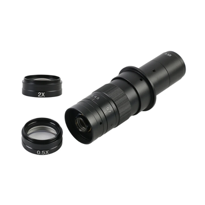 5X-360X Adjustable Zoom C-Mount Microscope Lens