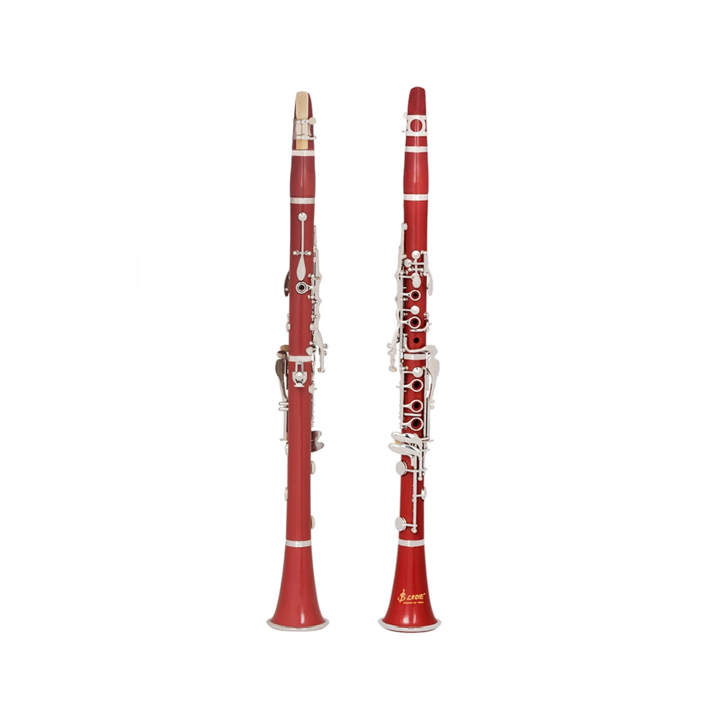 17 Keys Bb Clarinet Wooden Style Musical Instrument Red