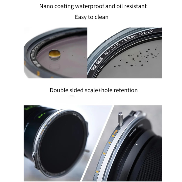 Quick Install Camera Filter System Kit with ND CPL Mist