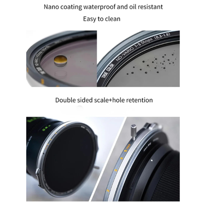 Quick Install Camera Filter System Kit with ND CPL Mist