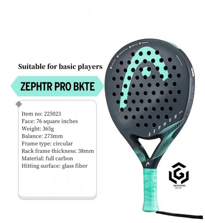 Zephyr PRO BKTE Tennis & Padel Racket EVA Core