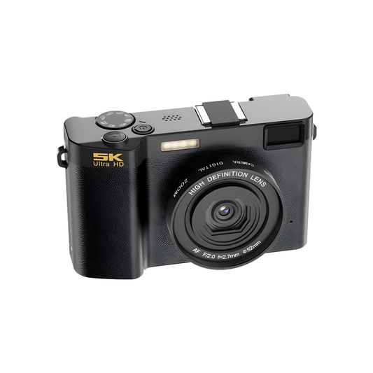 5K Digital Camera 64MP WiFi Wide Angle Vlog Recorder