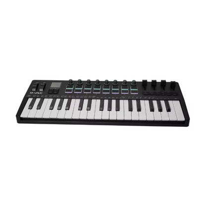 37-Key Wireless MIDI Keyboard with Drum Pads and Controls
