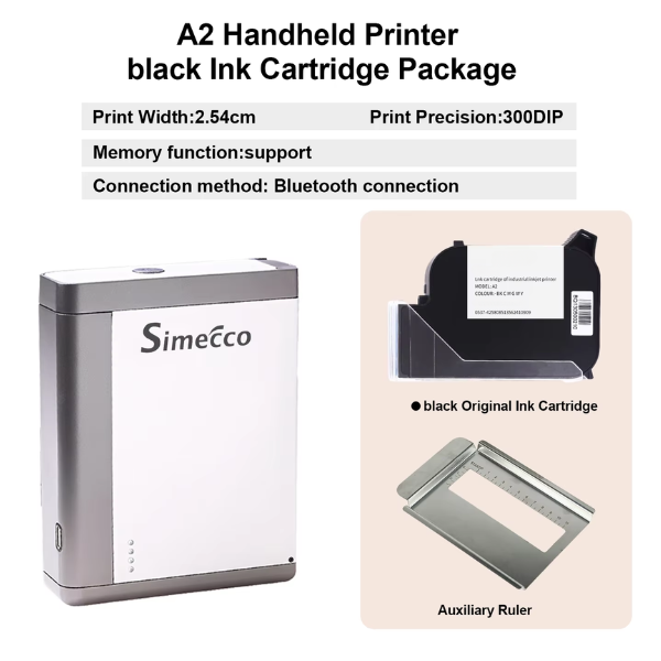 Handheld Inkjet Printer QR Barcode Date Code Printing