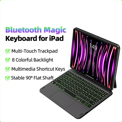 Bluetooth Magic Keyboard Case for iPad Air 13 M2 with Trackpad