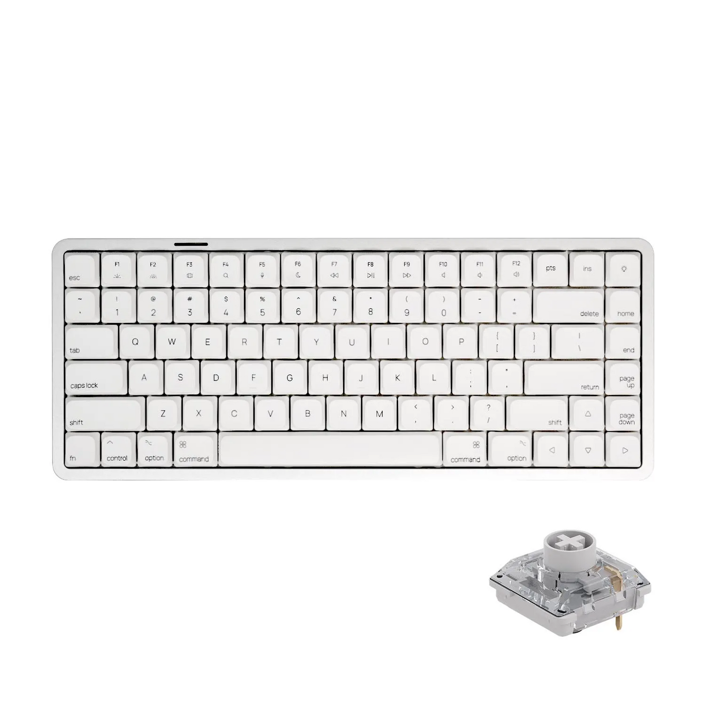 Low Profile 84-Key Keyboard Tri Mode Gasket Aluminum