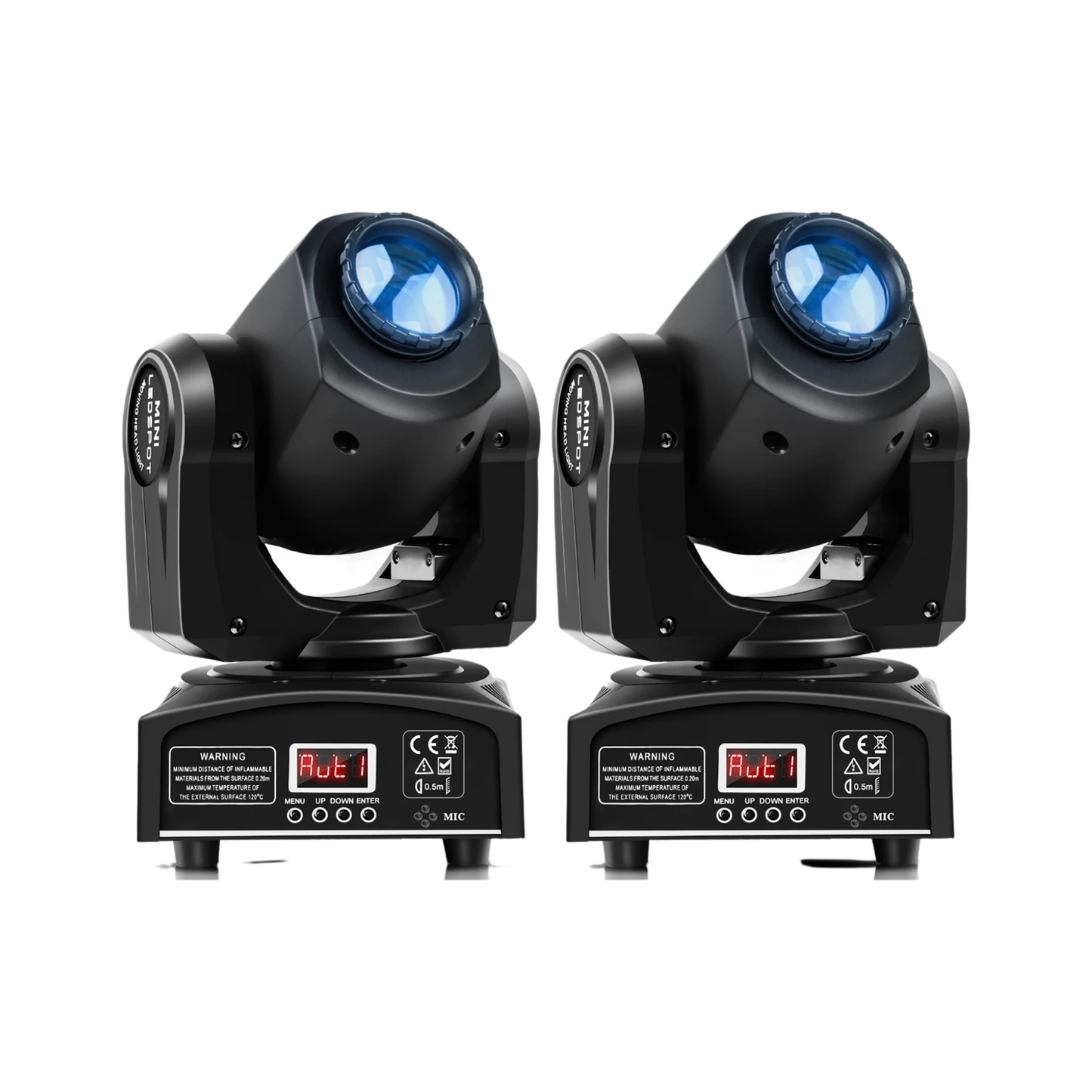 2 Pack 30W RGB LED Moving Head Stage Lights
