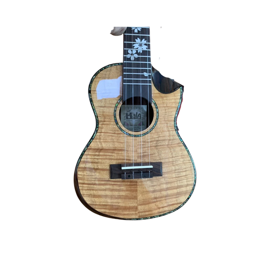 Professional Acoustic Ukulele with Flame Maple Body