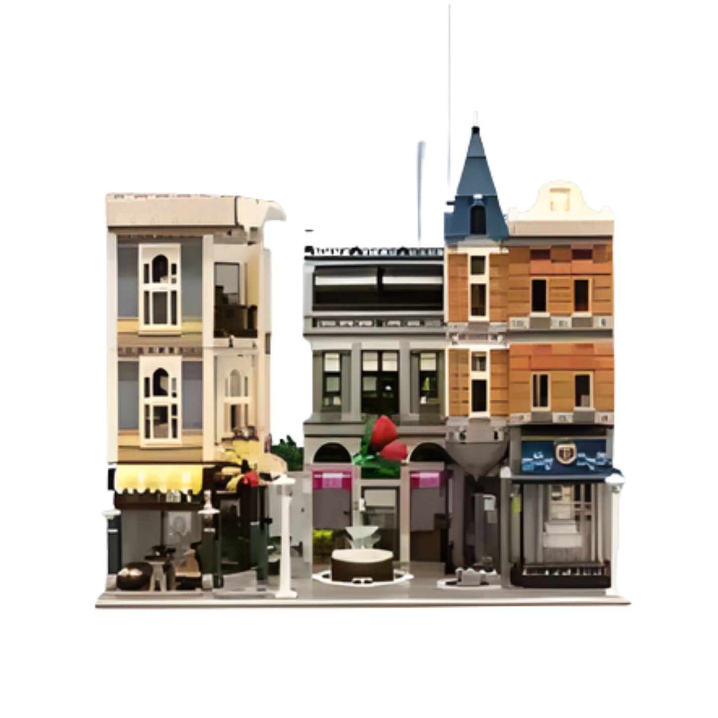Modular Assembly Square Building Blocks Street View Set