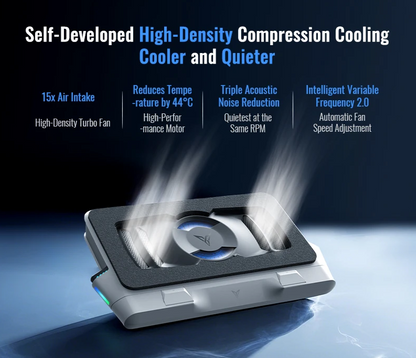 Laptop Cooling Stand with Intelligent Variable Frequency Fan