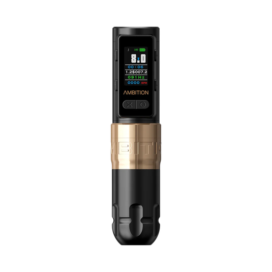 Rechargeable Gold Tattoo Pen 2400mAh Battery with Smart Screen
