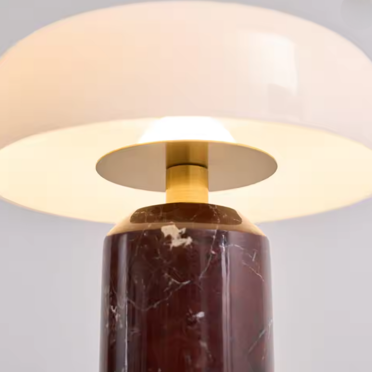 Red Portable LED Table Lamp with Touch Control
