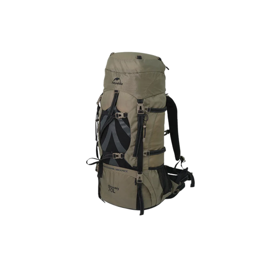 Lightweight 70L Outdoor Adventure Backpack Brown