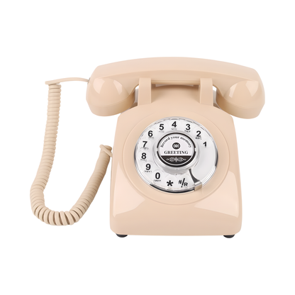 Wedding and Party Welcome Audio Guestbook Phone Beige
