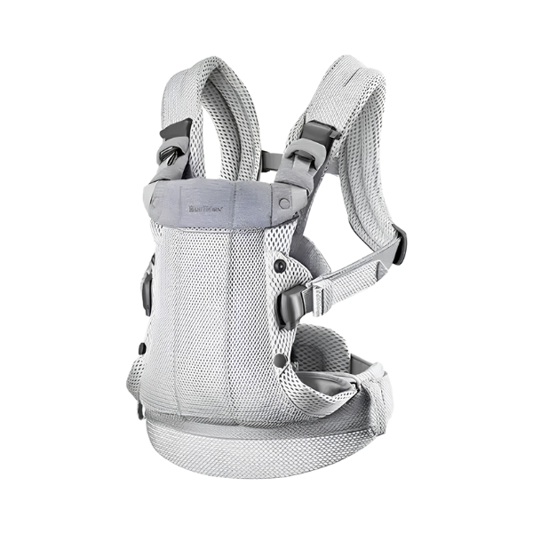 Breathable Mesh Baby Carrier Grey 360 Ergonomic Design