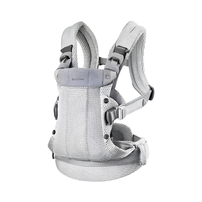 Breathable Mesh Baby Carrier Grey 360 Ergonomic Design