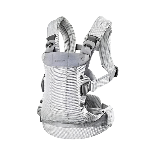 Breathable Mesh Baby Carrier Grey 360 Ergonomic Design