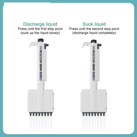 8-Channel Digital Micropipette 5–50µl Adjustable Volume