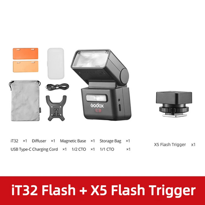 TTL Wireless Camera Flash with Magnetic Mount X5 Trigger